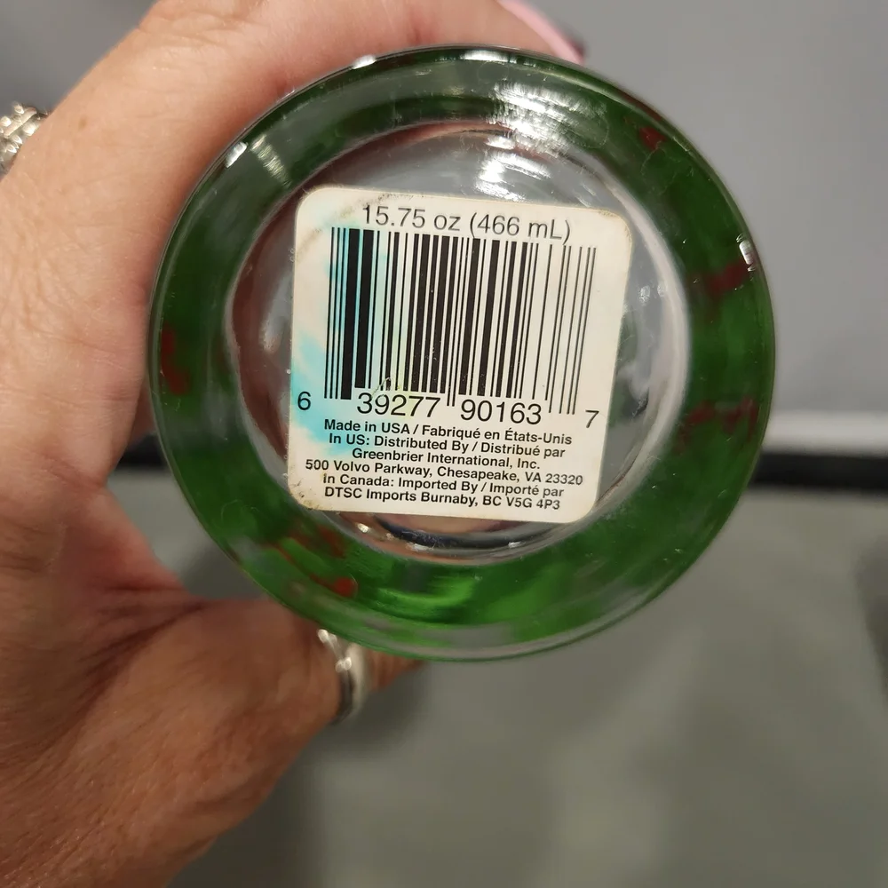 Festive Holly Glass Tumblers 15.75 0z. - Set of 4